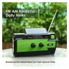 4000mAh Weather Radio Portable Emergency Radio with 3 Ways Powered AM/FM/NOAA Weather Alert Portable Radio with SOS Alarm Flashlight Reading Lamp and Cellphone Charger view 4