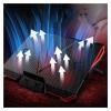 10-17.3 Laptop Cooler Cooling Pad | Ultra Slim Portable 5 Quiet Big Fans 2100RPM with USB Line Built in | Simple and Easy Use Design view 4