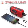 3-Way Powered Solar Power Dynamo Crank Wind Up Emergency AM/FM/SW Weather Alert Radio with Flashlight Reading Lamp and Cellphone Charger view 2