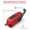 3-Way Powered Solar Power Dynamo Crank Wind Up Emergency AM/FM/SW Weather Alert Radio with Flashlight Reading Lamp and Cellphone Charger view 3