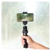 Phone Tripod Portable Webcam Stand Mini Tripod Phone Holder Extendable Tabletop Tripod Desktop Tripod Legs Smartphone/Webcam 360 Rotation Black view 3