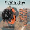 Bandkids 26mm Camo Band Compatible for Garmin Fenix 5X /Fenix 6X /Fenix 7X/Tactix Delta/Fenix 3/3 HR,Soft Waterproof Sport Quickfit Watch Bands for Garmin Fenix 6X Pro/5X Plus view 2