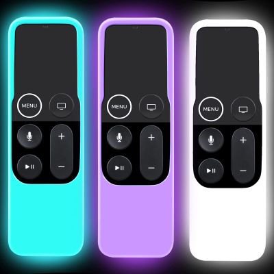 3 Pack Cases Compatible with Apple TV 4K/ 4th Gen Remote Light Weight Anti-Slip Shock Proof Silicone Cover for Controller for Apple TV Siri Remote