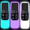 3 Pack Cases Compatible with Apple TV 4K/ 4th Gen Remote Light Weight Anti-Slip Shock Proof Silicone Cover for Controller for Apple TV Siri Remote view 1