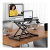 32" Standing Desk Converter-Dual Monitor Stand Desk Converter with Keyboard Tray Height Adjustable Tabletop Workstation for Home or Office view 3