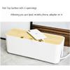 Sourcemall Cable Management Box| Power Stripe Organizer|Cord Organizer Box| Hide and Conceal Power Strips and Electrical Cords from TVs, Computers, and Desks| Keep Pets Safe (White Large) view 4