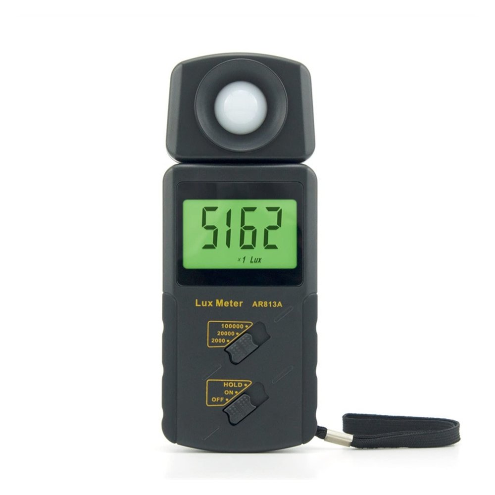 Electronic Digital Lux Meter High Precision Handheld Portable LCD Screen Display AR813A Measuring Range 1~100.000 lux Lumu Light Meter (Color : 2 Size : AR813A)