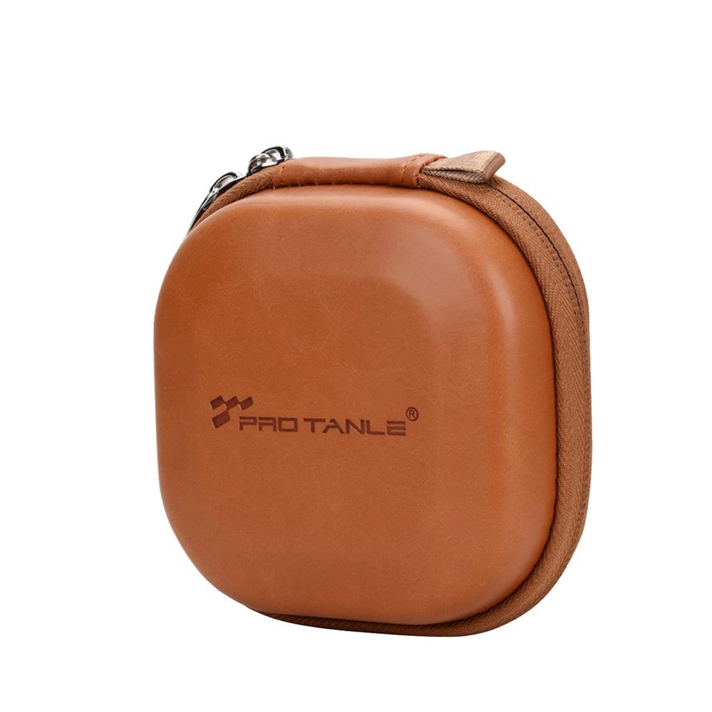 Namolit Filter Pro TANLE Hard Storage Case PU Leather Protective Bag Carrying Punch Dustproof Holds 5 Pieces Up To 82mm Filters For UV CPL ND Density Filters
