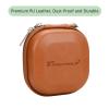 Namolit Filter Pro TANLE Hard Storage Case PU Leather Protective Bag Carrying Punch Dustproof Holds 5 Pieces Up To 82mm Filters For UV CPL ND Density Filters view 2