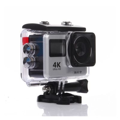 Action Camera 4K Touch Dual Screen Sports DV Remote Control Outdoor Waterproof HD Camera Diving Camera Time Lapse (Color : Silver Grey Size : Medium)