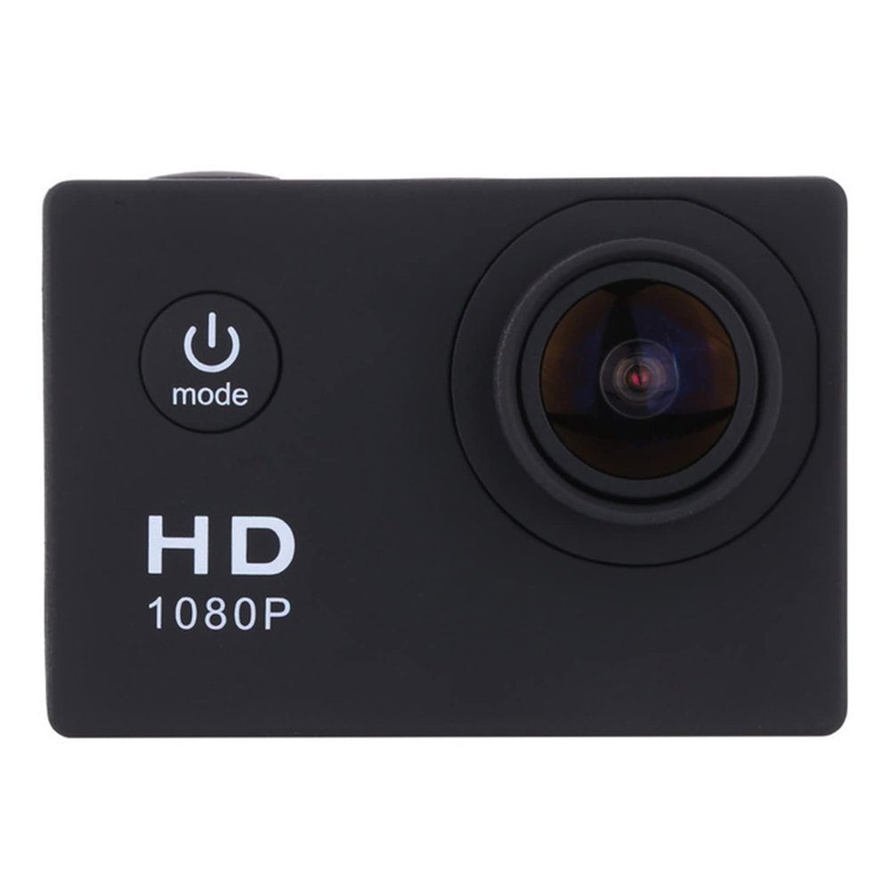 Action Camera Sport Mini DV Outdoor Waterproof Video Camera 2.0 Inch Sports Camera Time Lapse (Colour: Black Size: M)
