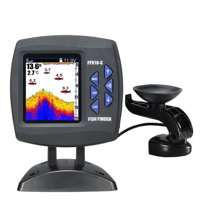 Fish Finders Depth Finders Wired Fishing Finder 540ft/180m Depth Sounder Fish Detector Monitor Echo Sounder for Fishing from A Boat for Boat Kayak Sea Fishing (Color : FF918-C180S)