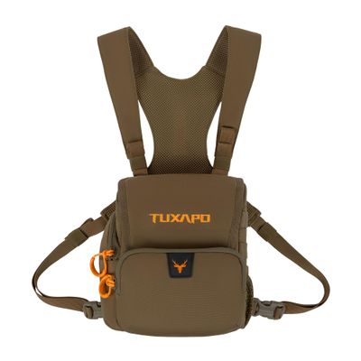 Tuxapo Binocular Harness Chest Pack with Rangefinder Pouch Bino Case for Hunting Hiking Shooting