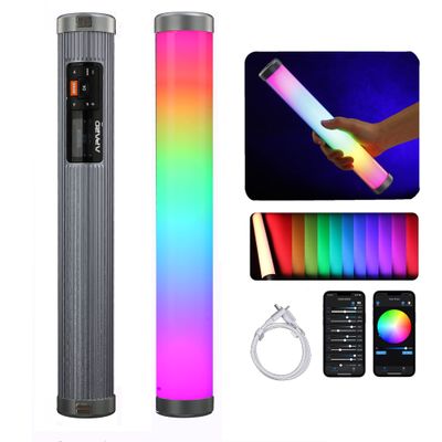 APARO Meteor 30 Full-Color Pixel Tubes LED Light, 10W RGBWW, CCT 2,000K to 20,000K, 30 Pixels RGBWW Handheld Light Stick, Support Magnetic Attraction, APP Control