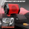 ohyes Bluetooth Speaker Compatible with Milwaukee 18V Battery Packs with USB-A/C Charging for Jobsite Camping & Parties (Battery not Included) view 3