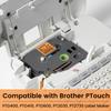 18mm Orange Label Tape Replacement for Brother TZe-B41 TZeB41 3/4" (0.7") Black on Fluorescent Orange TZe Tape Compatible with Brother P Touch Orange Tape for PTD400 PTD410 PTD600 PT2730, 3-Pack view 2