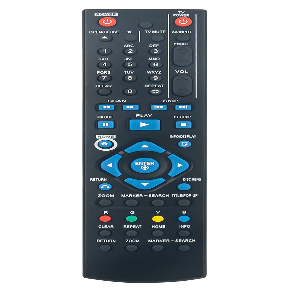 AKB73215301 Replace Remote Control fit for LG Blu-ray Disc DVD Player BD530 BD550 BD370 BD520 BD572 BD580 BP325 BP320 BP135WN BP255 BP335W-N BPM34 BD551 BD555C BD610 BD620
