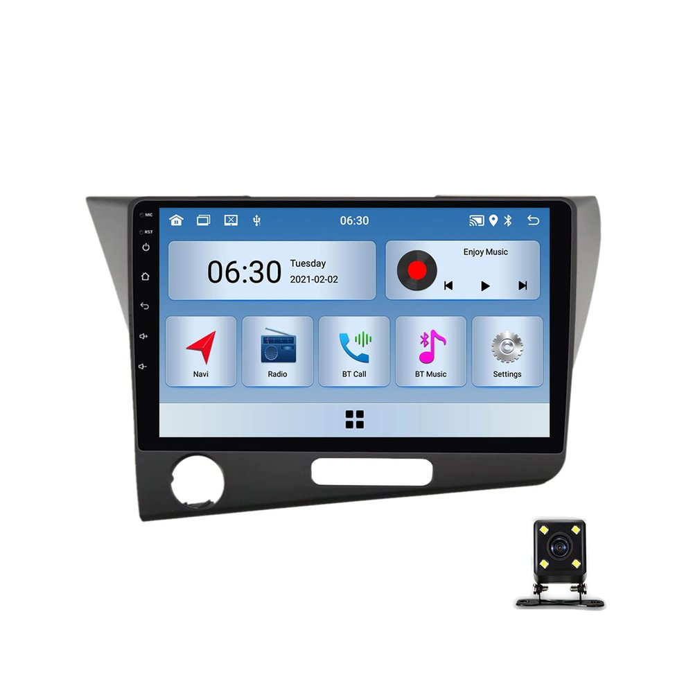 PUFYA 9 Inch Double Din Car Stereo Audio Bluetooth MP5 Player USB FM Multimedia Radio for Honda CRZ CR-Z 2010-2017 with Backup Camera Support Steering Wheel Control/Carplay/Auto/Mirror Link,M100s
