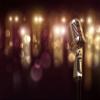 BELECO 7x5ft Fabric Microphone Music Backdrop Bokeh Glitter Lights Microphone Karaoke Party Background Dancing Disco Concert Music Theme Party Decorations Birthday Photoshoot Photo Studio Props view 2