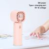 Pilipane Mini Handheld Fan, 5V 1A Type C Rechargeable Fan, Small Desktop Fan with Hanging Design, Portable Cooling USB Fan view 2