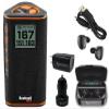 Wearable4U - Bushnell Wingman View Golf GPS Bluetooth Speaker with Ultimate Black Earbuds and Wall and Car Chargers Bundle view 1