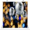 BELECO 8x6ft Fabric Disco Theme Backdrop Silver Disco Ball Golden Bokeh Glitter Lights Background 70s 80s Music Party Decorations Birthday Photoshoot Studio Props view 4