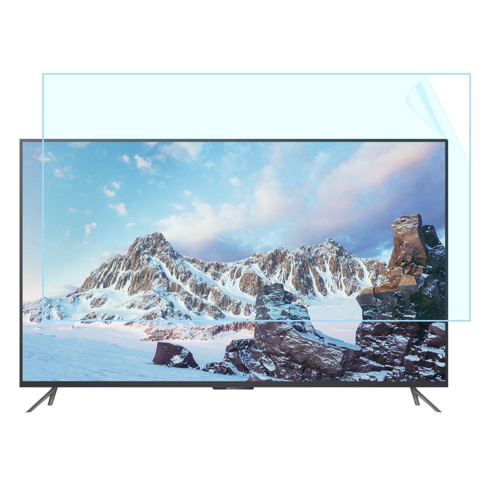 JQZWXX 43-75 Inch Anti Blue Light TV Screen Protector, Monitor Universal Full Coverage Anti Scratch Anti Glare Eye Protection Filter Film, Matte Surface Anti Fingerprints / 65in1440x809mm