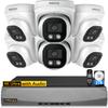 OOSSXX 4K PoE Dome Outdoor Home Security Camera System with Audio, 8.0 Megapixel Wired Outdoor Surveillance IP Cameras System DVR Kits, 130 Ultra Wide-Angle (6Cams-2TB) view 1