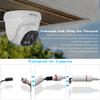 OOSSXX 4K PoE Dome Outdoor Home Security Camera System with Audio, 8.0 Megapixel Wired Outdoor Surveillance IP Cameras System DVR Kits, 130 Ultra Wide-Angle (6Cams-2TB) view 4