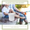 Cabilock Plastic Bucket with Airtight Lid White Plastic Bucket Pail Paint Pail 1.5 Gallon Reusable Food Grade view 3