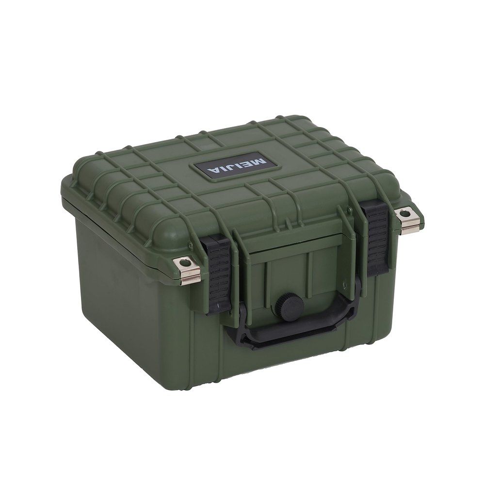 MEIJIA Portable All Weather IP67 Waterproof Camera Case,hard case with Customizable Fit Foam,Fit Use of Drones,Camera,Equipments,10.62 x9.68x6.87inches(Green)