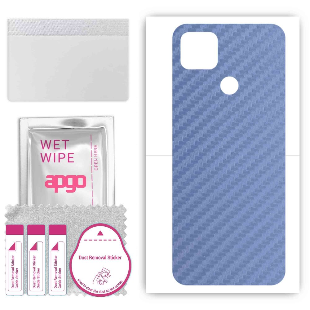 apgo Protective Skin Sticker for The Back Compatible with Lenovo K12 Pro, Wrap Film, Foil, Vinyl - Pattern Carbon Navy