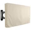 BAHULA Outdoor TV Cover Waterproof and Weatherproof, TV Screen Protector for 30-70 inch TV, with Remote Control Pocket for Outside LED LCD Flat Screen TVs,Beige a,30 to 32 inch view 1