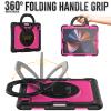 Case for iPad Pro 12.9 Case 6th/5th/4th/3rd Generation 2022/2021/2020/2018, Heavy Duty Rugged Shockproof Drop Protection Case with 360Rotating and 180Folding Stand, Shoulder,A view 2