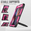 Case for iPad Pro 12.9 Case 6th/5th/4th/3rd Generation 2022/2021/2020/2018, Heavy Duty Rugged Shockproof Drop Protection Case with 360Rotating and 180Folding Stand, Shoulder,A view 3