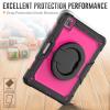 Case for iPad Pro 12.9 Case 6th/5th/4th/3rd Generation 2022/2021/2020/2018, Heavy Duty Rugged Shockproof Drop Protection Case with 360Rotating and 180Folding Stand, Shoulder,A view 4