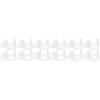 Cabilock 12pcs Cordless Roller Shade Handles Transparent Pull Down Grips for Blinds Easy Installation Compatible Roller Shutters Practical Curtain Accessories view 1