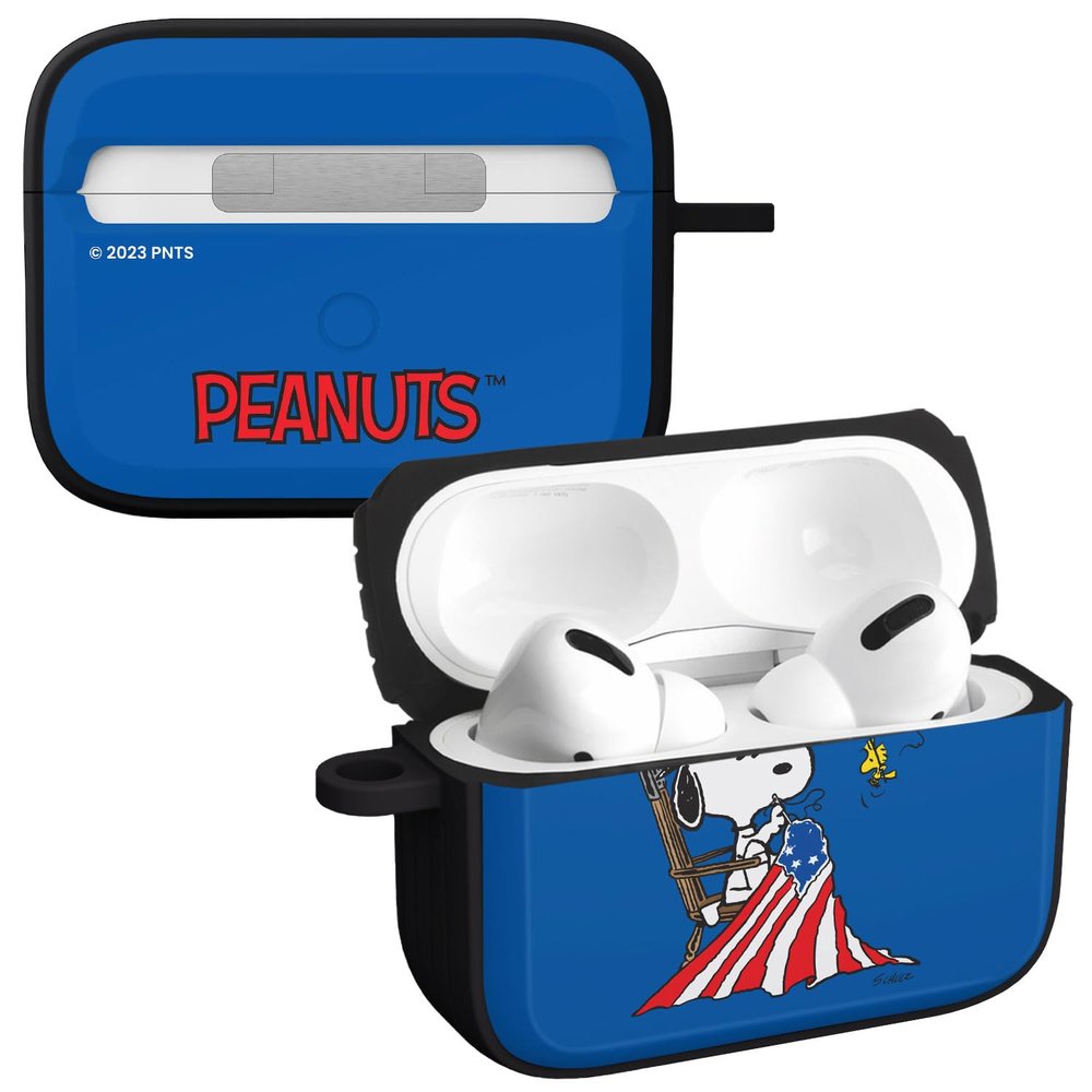 Affinity Bands Peanuts Patriotic HDX Case Cover Compatible with Apple AirPods Pro 1 & 2 (Sewing)