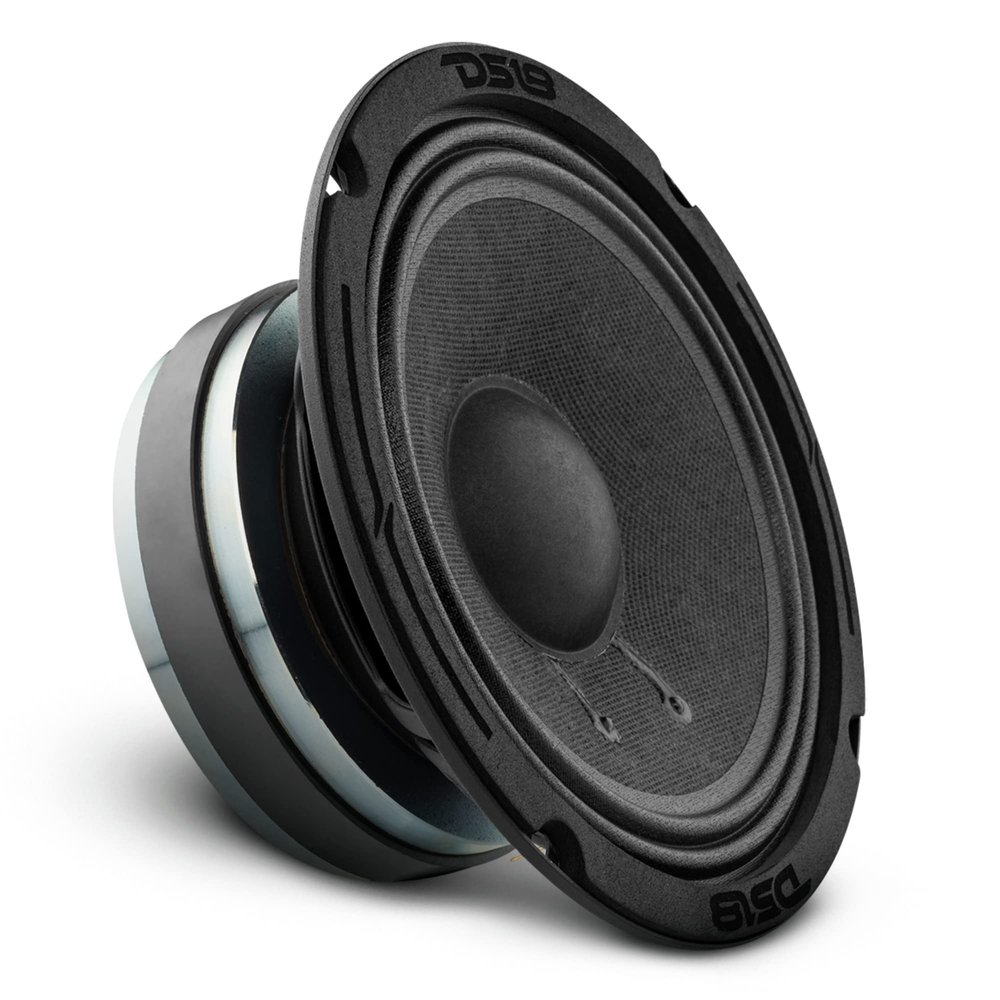 DS18 6PRO300MB-4 PRO 6.5" Mid-Bass Loudspeaker 300 Watts Max Power 150 Watts RMS 4-Ohm - Powerful Midbass Speaker for Pro Car Audio Sound System - 1 Speaker