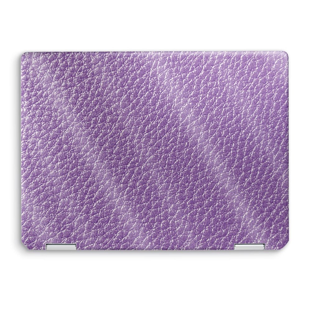 MightySkins Glossy Glitter Skin Compatible with HP Spectre x360 14" (2022) Full Wrap Kit - Purple Pleather | Protective Durable High-Gloss Glitter Finish | Easy to Apply | Made in The USA