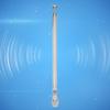 SMA Telescopic Antenna,Radio Scanner Male Connector 40Mhz 6Ghz Lime Extendable Accessories,Telescopic Antenna SMA Male Connector Silver Alloy for Radio Communication view 3