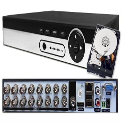 Sikker Standalone 16 Channel CCTV DVR Video Recorder with Hard Drive 10TB/8TB/6TB/4TB/2TB Support 5MP/4MP/1080P AHD/TVI/960H Analog Camera Home/Business Surveillance Security System