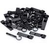 DAGIJIRD 20PCS Black Plastic Helmet Clips Attachment Head Light Clamps Black Set Headlamp Hard Hat Safety Cap Hook Outdoor Tools view 4