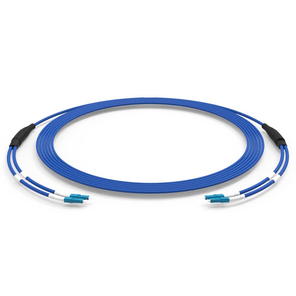 E-link 10M/33ft LC to LC Outdoor Armored Fiber Patch Cable, Single Mode Duplex Fiber Optic Cable Jumper Optical Patch Cord, 9/125m, OS2, LSZH, 3.0mm, 10Meter 33ft