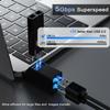 VIENON 3-Port USB Adapter, USB Hub 3.0, USB-A Splitter 1 to 3 for Keyborad, Mobile Hard Disk, U Disk, Camera, Mouse etc view 3