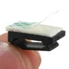 DAGIJIRD 30 PCS Plastic Self Adhesive Wire Clip Black Car Tie Rectangle Cable Holder Mount Clamp view 3
