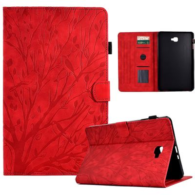 Case Cover Vintage Tablet Case Compatible with Samsung Galaxy Tab A 10.1inch (2016) SM-T580/T585 Case Cover, Premium PU Leather, Multi-Angle Viewing with 2 Credit Card Slots/Auto Sleep Wake Tablet Cov