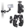 Andoer Super Clamp Mount Camera Mount Flexible Monitor Mount with Dual 360 Rotatable Ball Head 1/4 Inch & 3/8 Inch Threads Replacement for GoPro Hero 11/10/9/8 DSLR Cameras Smartphone view 2