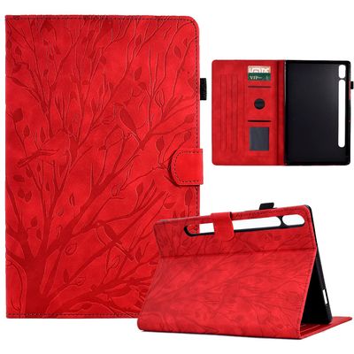 Case Cover Vintage Tablet Case Compatible with Samsung Galaxy Tab S8 SM-X700/SM-X706 Case,Galaxy Tab S7 2020 SM-T870/SM-T875 11inch Case Cover, Premium PU Leather Case with Auto Sleep Wake Tablet Cove