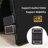 cablecc Type-A Standard HDMI 1.4 Male to HDMI Female Port Savers Up Opposite U Shape Back Angled 360 Degree Extension Adapter Converter view 4